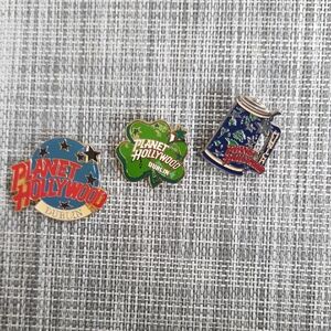 Lot Of 3 Vintage Planet Hollywood Pins